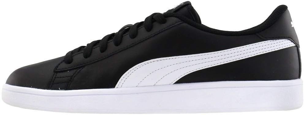 PUMA Herren Smash 2Sneaker 42.5 EU L Schwarz Weiss, 42.5 EU L Schwarz Weiss