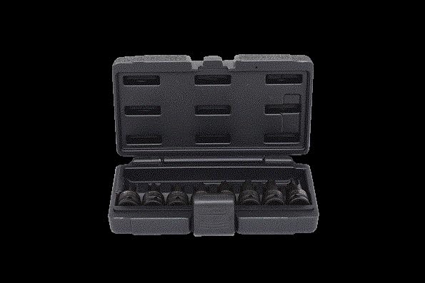 KS Tools 515.1107 1/2" Kraft-Bit-Stecknuss-Satz TX, 8-tlg., T30-T80