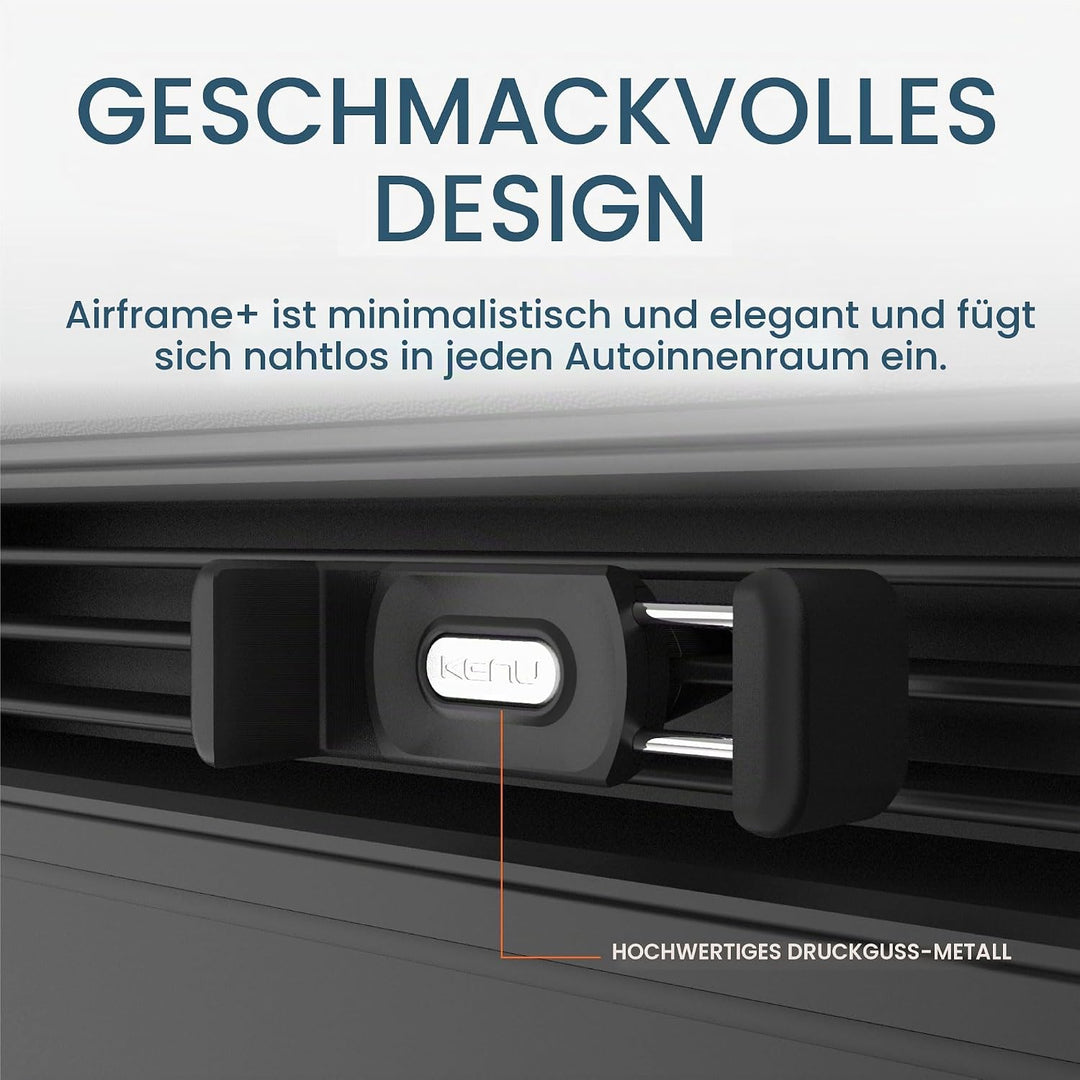 Kenu Airframe+, Air Vent Autotelefonhalterung, Handyständer für das Auto, erweiterbarer Griff und 36