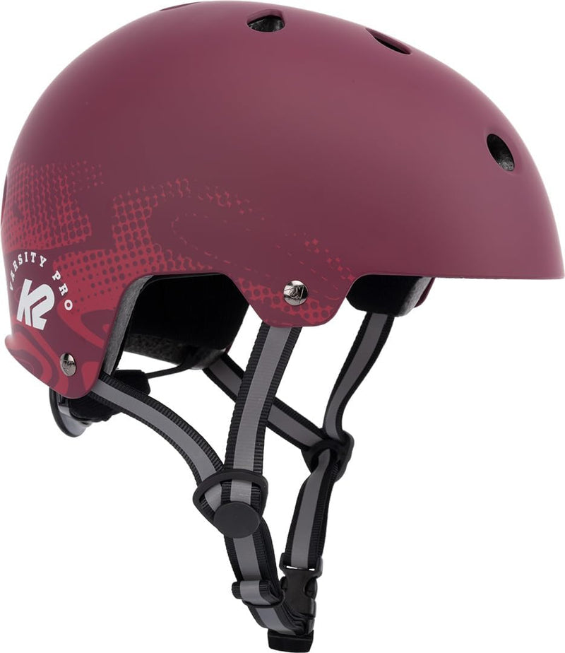 K2 Skates VARSITY PRO Helm, Inline Skate Helm, Fahrradhelm, Skateboard Helm S (48 - 54 cm) burgundy,