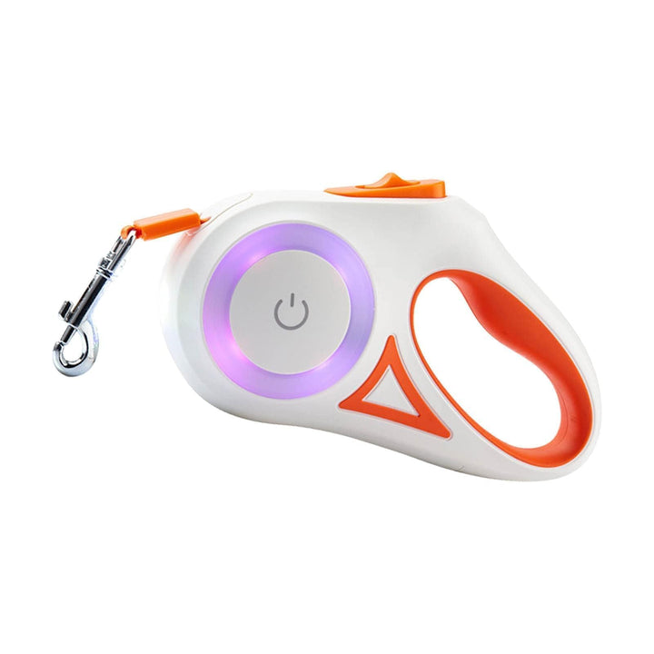 Ausziehbare LED-Hundeleine, Ausziehbare Haustierleine Mit Buntem LED-Licht, Ergonomischer Griff, Hun