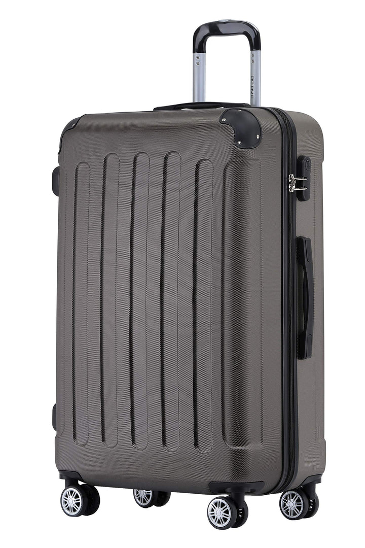 BEIBYE Hartschalen-Koffer Trolley Rollkoffer Reisekoffer Sicherheit Zahlenschloss Zwillingsrolle ABS