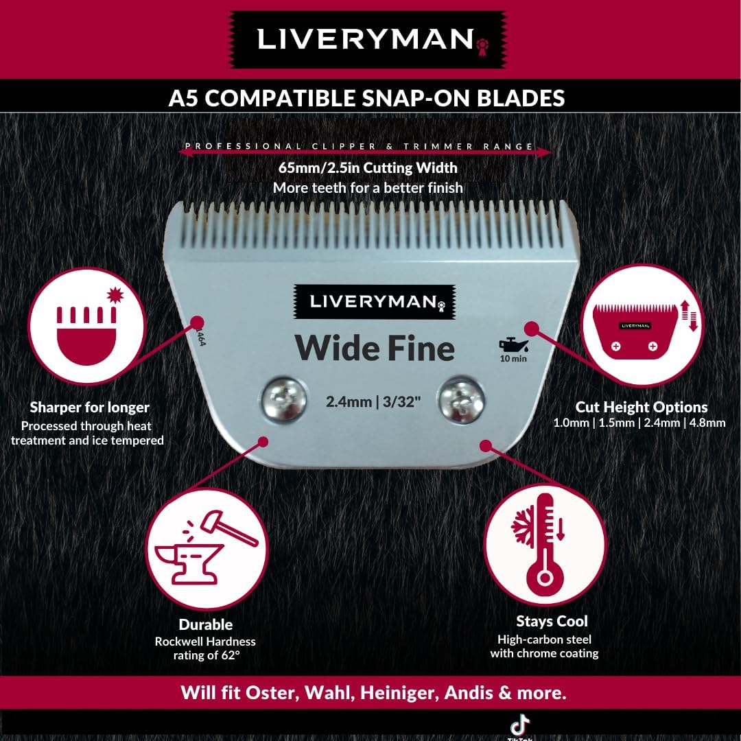 Liveryman-Harmonie et à lame large Wide Grau, Wide Grau