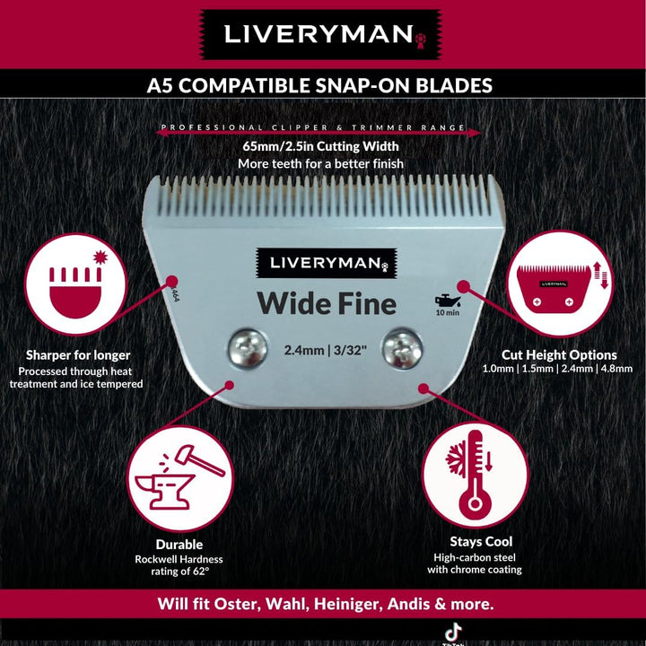 Liveryman-Harmonie et à lame large Wide Grau, Wide Grau