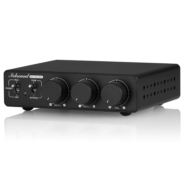 Nobsound NS-13G MAX 300Wx2 Stereo Verstärker mit Phono Eingang – HiFi Mini Endstufe der Klasse D für