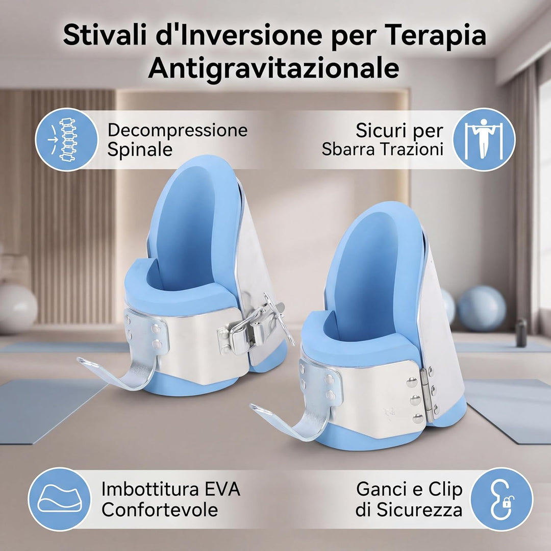 RiToEasysports Anti-Schwerkraft-Inversionsstiefel, Kopfüber Hängende Inversionsstiefel für Inversion