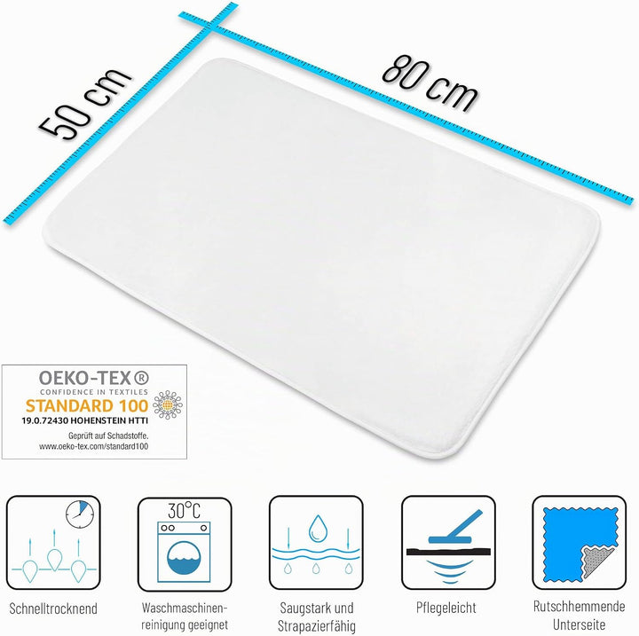 Sanilo Badteppich, viele schöne Badematten zur Auswahl, Badvorleger sehr weich und rutschfest, wasch