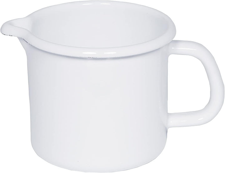 RIESS, 0054-033, Schnabeltopf 16, CLASSIC- WEISS, Durchmesser 16 cm, Höhe 13 cm, Inhalt 2 L, Emaille