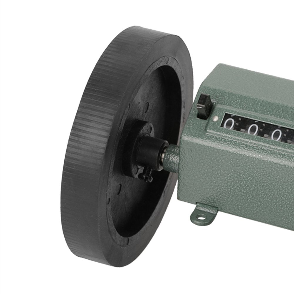 Mechanische Längenzähler Meter Counter Rolling Wheel 5 Stellen 0-9999,9m zum Zählen Messlänge, Max.