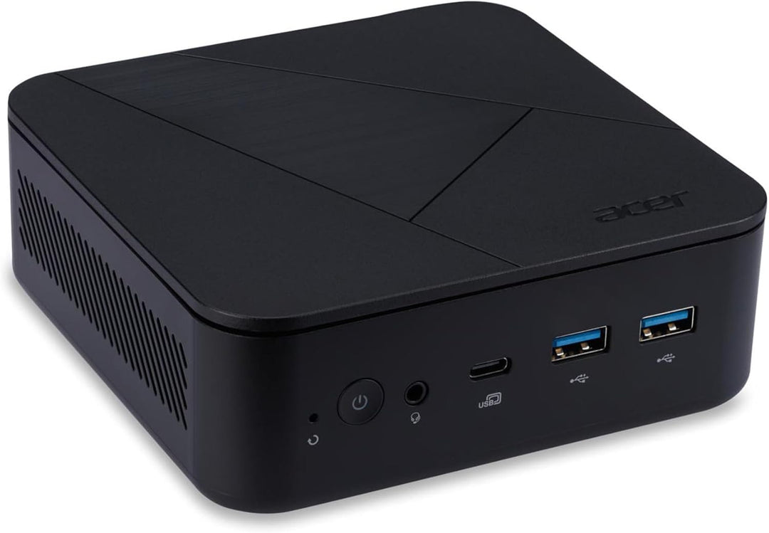 acer Mini PC | Veriton NUC | Schwarz | Core 5 120U | RAM: 8GB | SSD: 500GB | Windows 11 Pro | Sicher