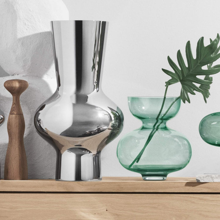 Georg Jensen Alfredo Vase, Grün, 23 x 23 x 25 cm 23 x 23 x 25 cm Grün, 23 x 23 x 25 cm Grün