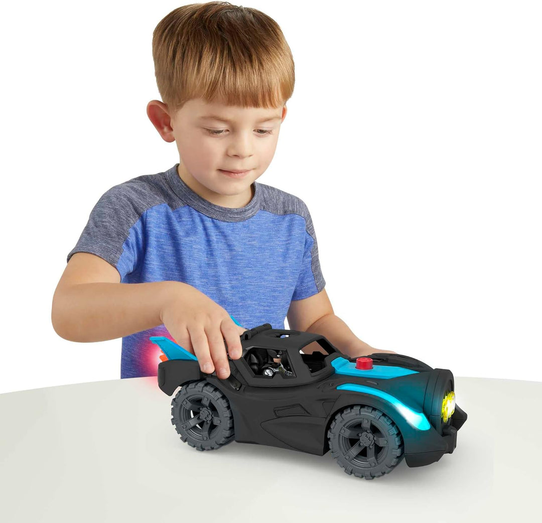 Fisher-Price Imaginext HGX96 - DC Super Friends Lights & Sounds Batmobile, Spielzeug ab 3 bis 8 Jahr