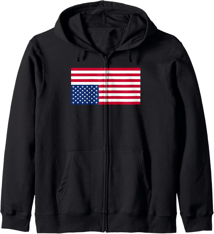 Upside Down American Flag Kapuzenjacke