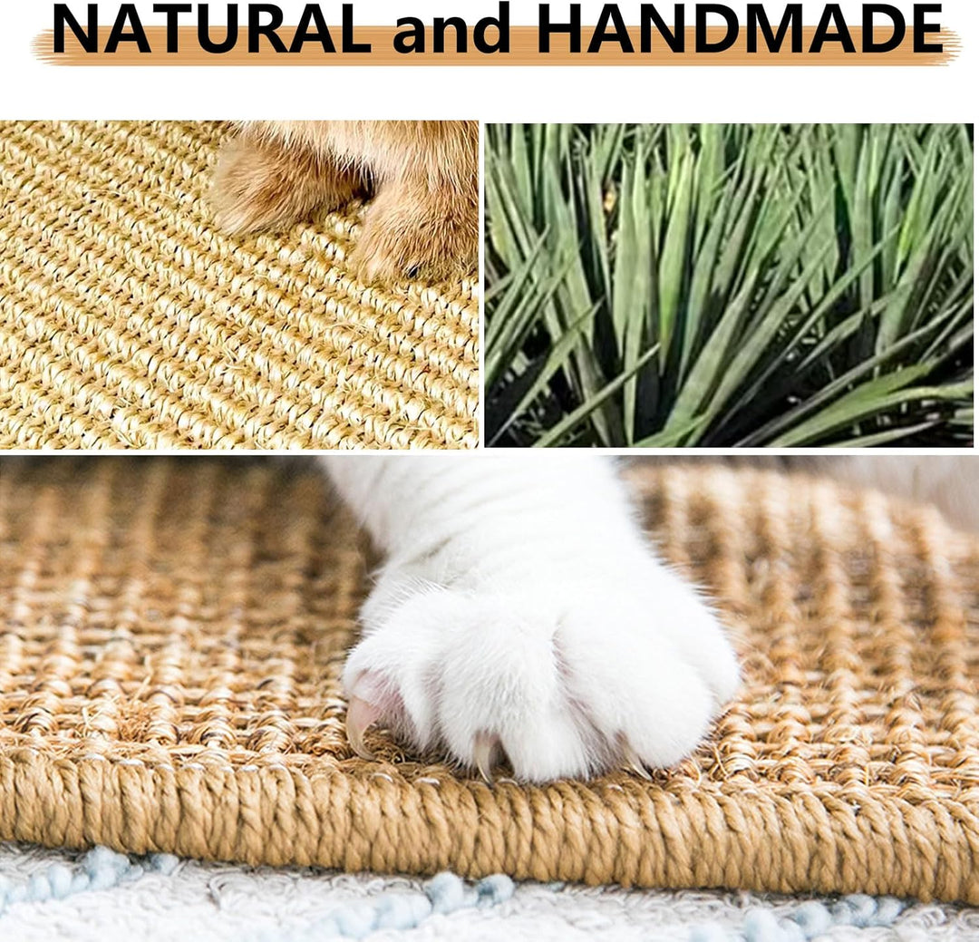 2 Kratzmatte für Kaninchen, natürliches Kaninchen Krallen und Zahnpflege, Kaninchen-Matten für Käfig