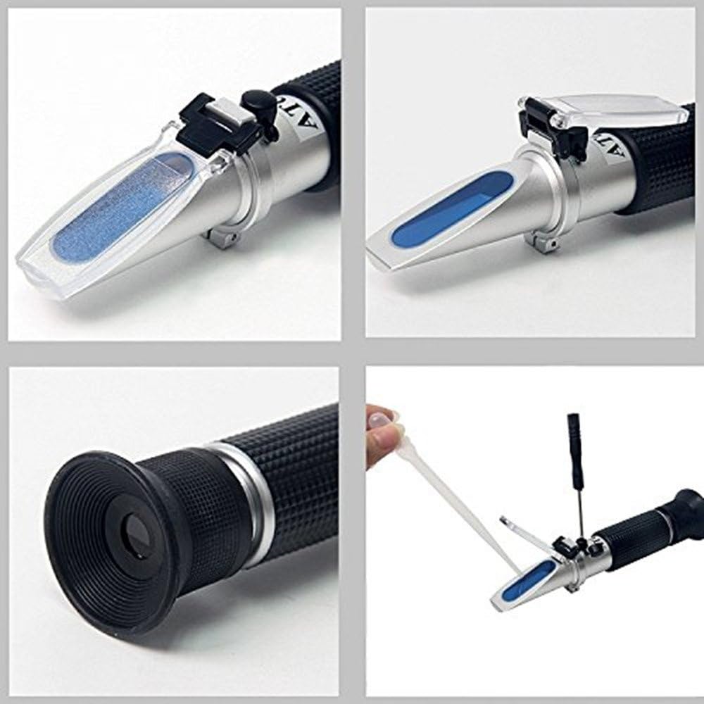 Zuckergehalt Refraktometer, Refraktometer 0-32 Brix Wein Refraktometer zur Messung des Zuckeranteils