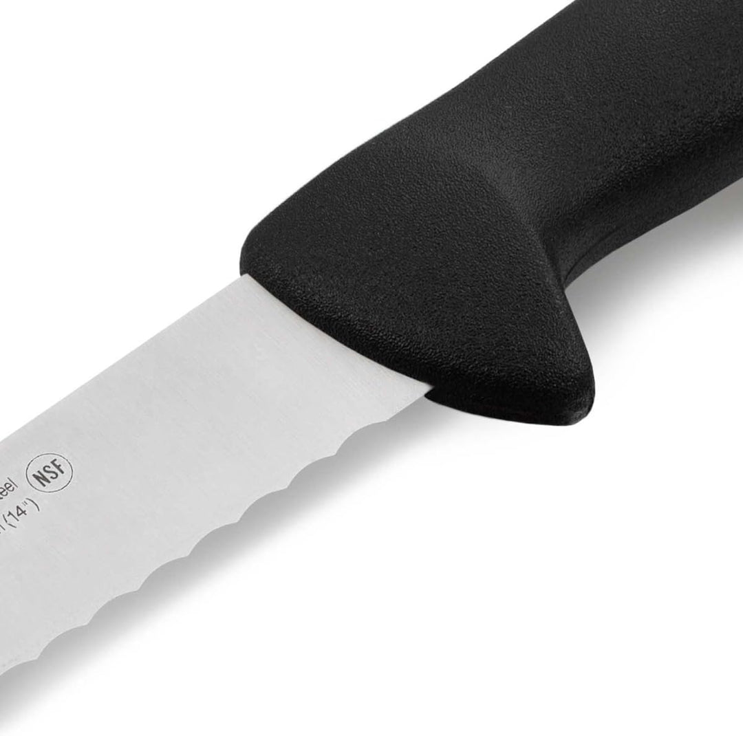 Arcos Kuchenmesser Flexibel 35 cm - Gezahnte Edelstahlklinge NITRUM - Präziser Schnitt - Schwarzer P