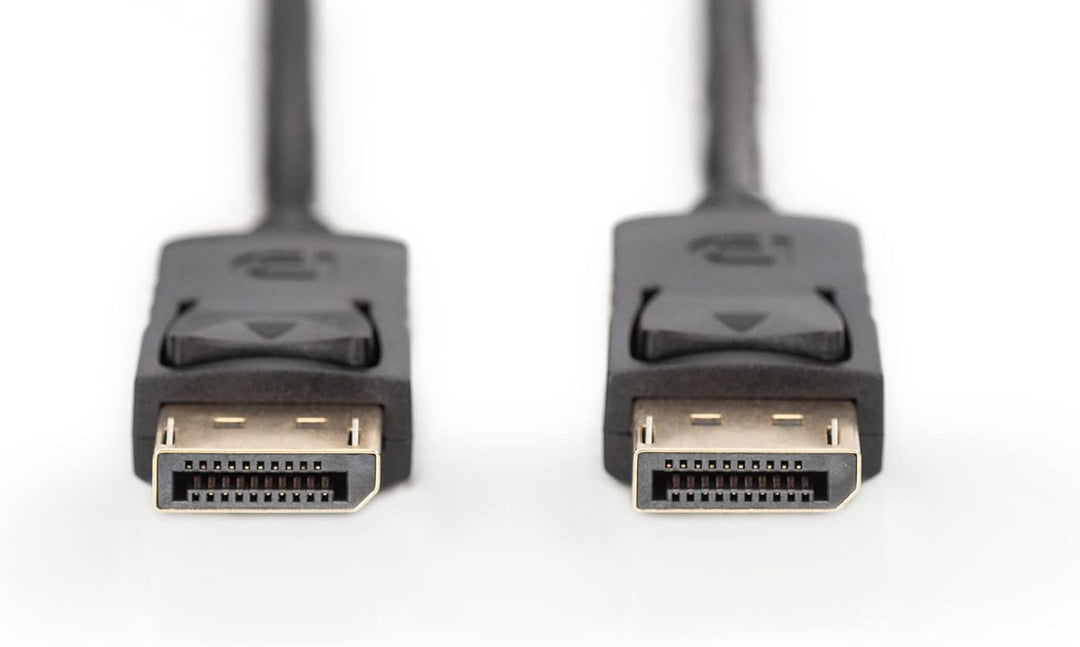 DIGITUS DisplayPort Anschlusskabel, DP St/St, 15.0m, m/interlock, Full HD 1080p - Schwarz Polybag 15