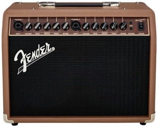 Fender Acoustasonic 40 – 40W Combo Verstärker – Geeignet für elektroakustische Gitarre & Mikrofon –