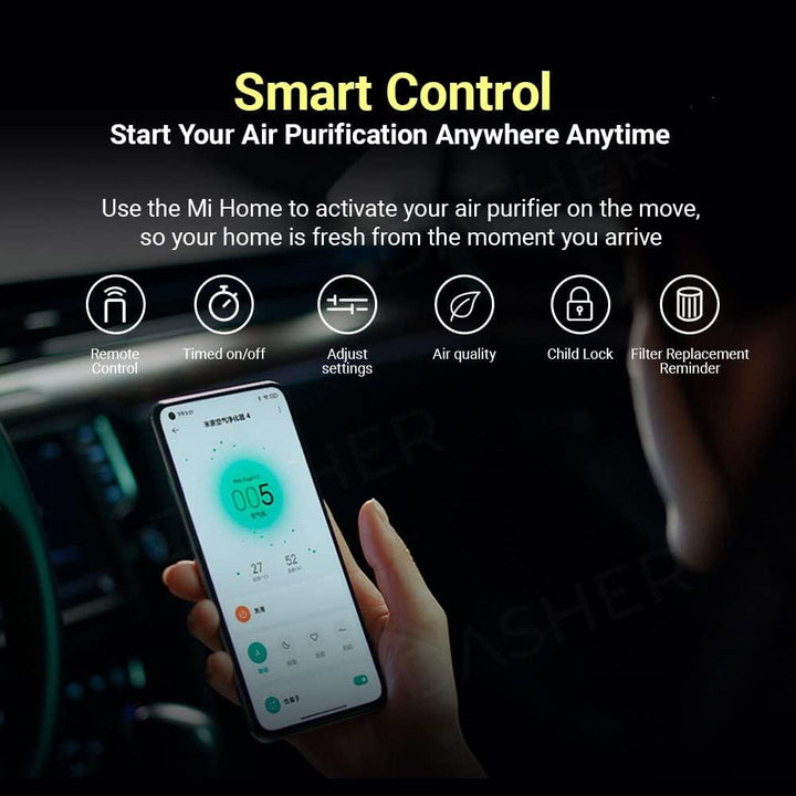 Xiaomi Smart Air Purifier 4 Pro Luftreiniger (beseitigt bis zu 99,97% Tierhaare, Pollen, Staub, Vire