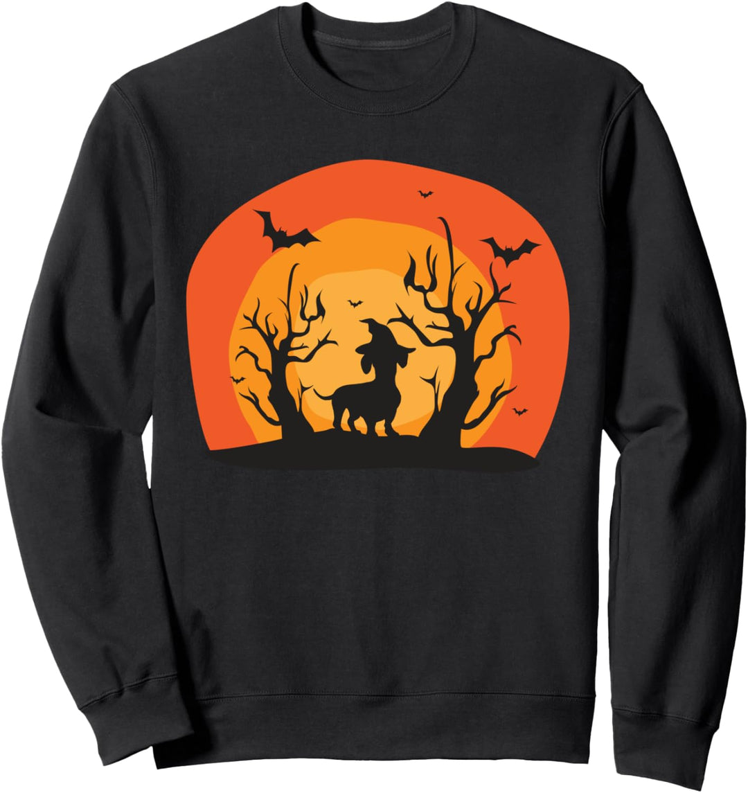 Dackel Wiener Dog Bat Lustiges Halloween Kostüm Geschenk Sweatshirt
