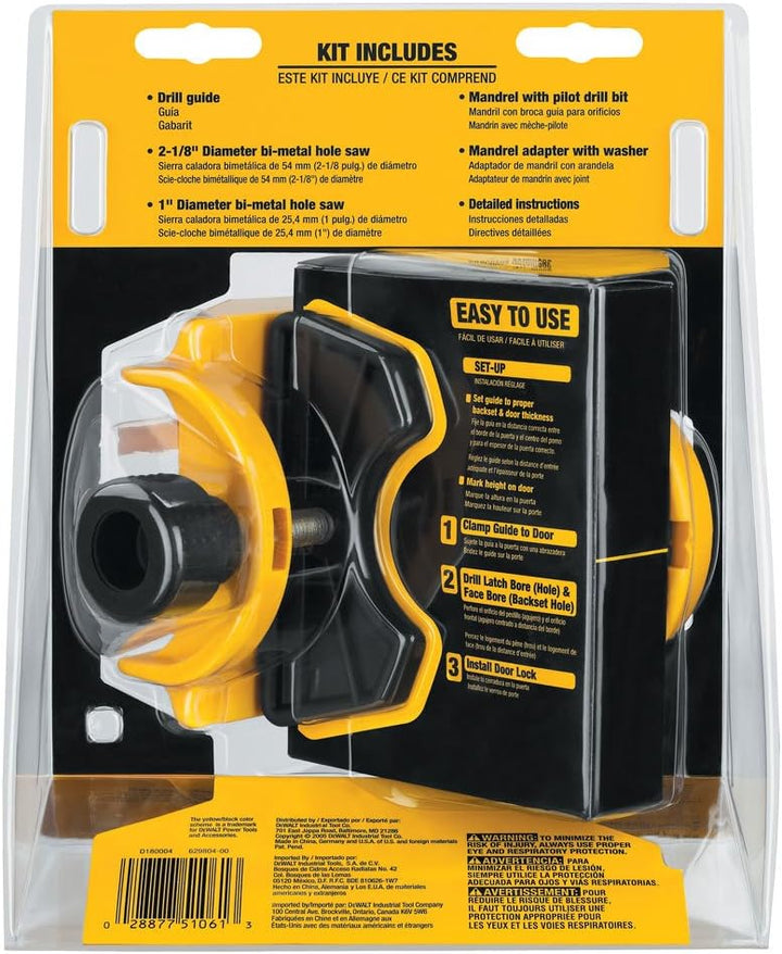 Dewalt D180004 Bi-Metall Türschloss Montage-Set
