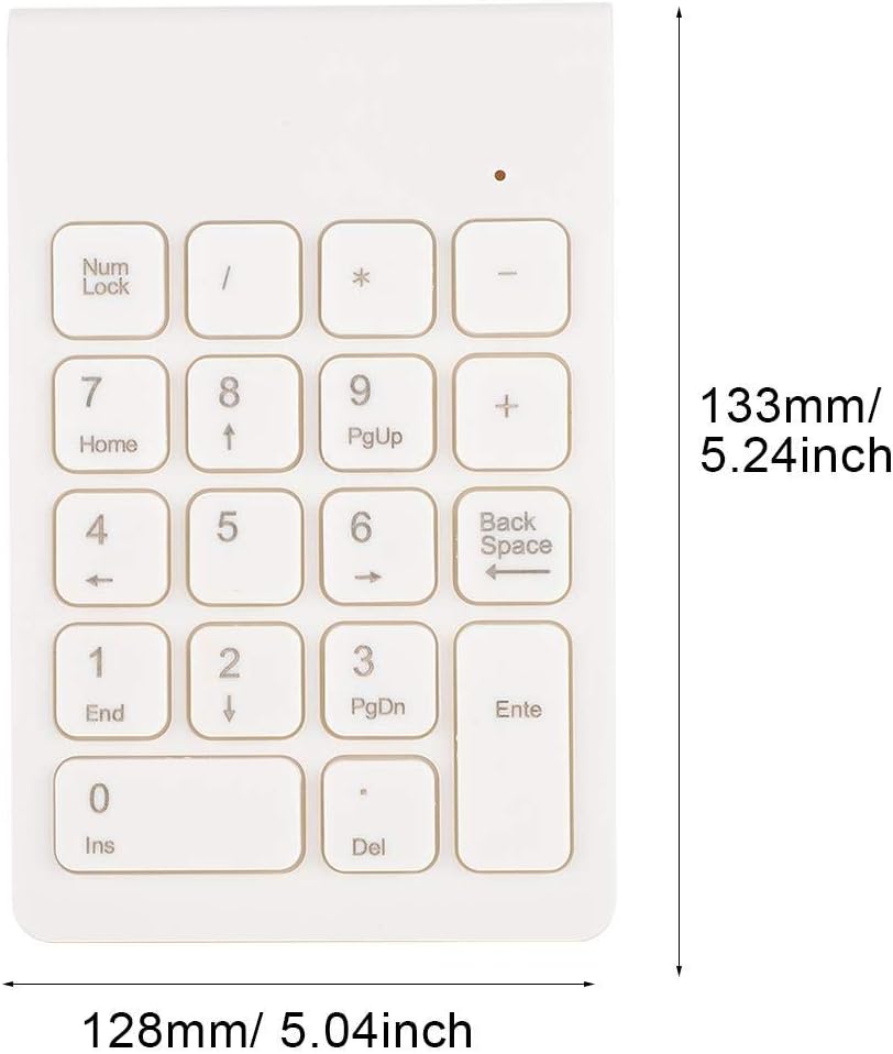 2.4G Wireless Ziffernblock, tragbare Tastatur mit 18 Tasten, Bluetooth Nummernblock, allgemeiner Zif