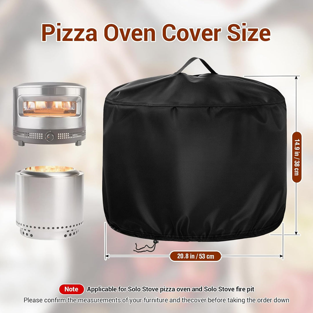 Onlyme Pizzaofen-Abdeckung für Gozney Arc, 420D robuste, wasserdichte runde Pizzaofen-Abdeckungen mi