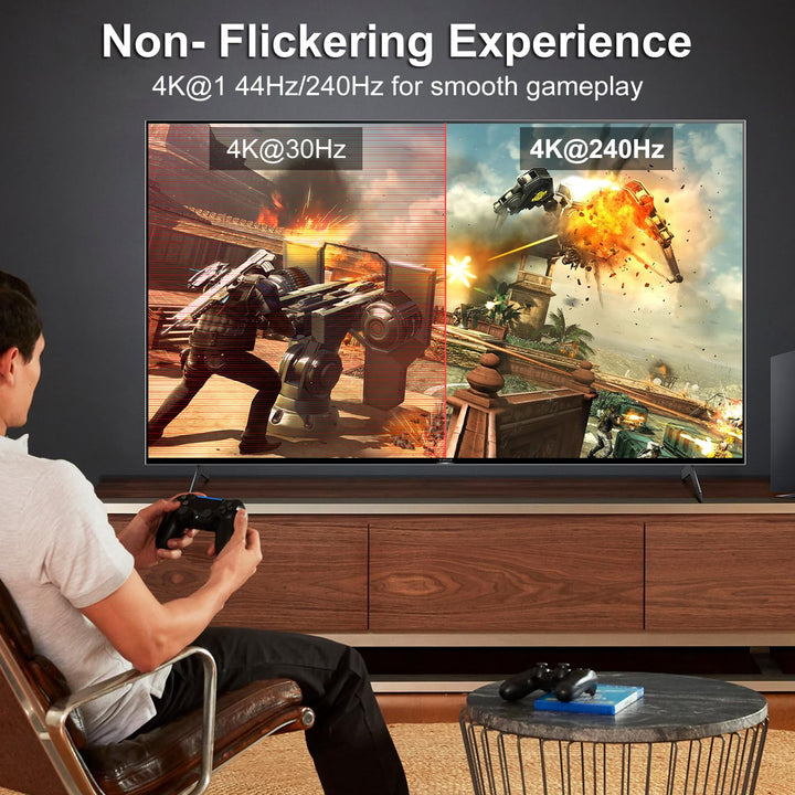 Siwket USB C auf DisplayPort Kabel 2M, 8K@60Hz 30Hz 4K@240Hz 144Hz HDR VRR Thunderbolt 4 3 DP1.4 Kab