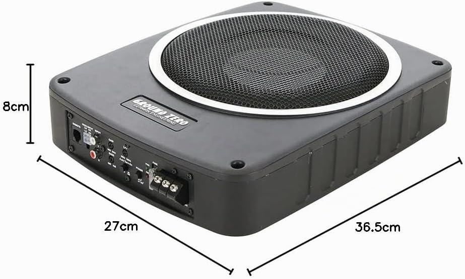 Ground Zero I 25 cm Flacher Aktiv-Subwoofer I GZCS SW-1000A