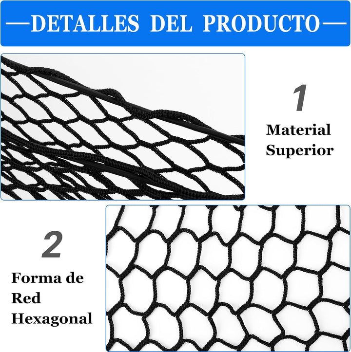 Hundeschutzgitter Auto 120x70cm, verstellbares Mesh-Sicherheitsnetz, robust, einfache Montage, verhi