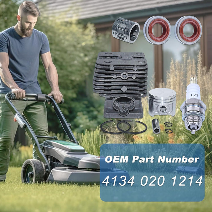 AUMEL 40mm Zylinderkolben Kit Für Stihl FT250 HT250 FS250 FS250R FS202 FS120 FS200 Freischneider Ers
