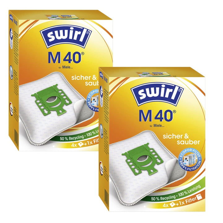 8 Original Swirl Staubsaugerbeutel M40 8x Swirl Beutel M40, 8x Swirl Beutel M40