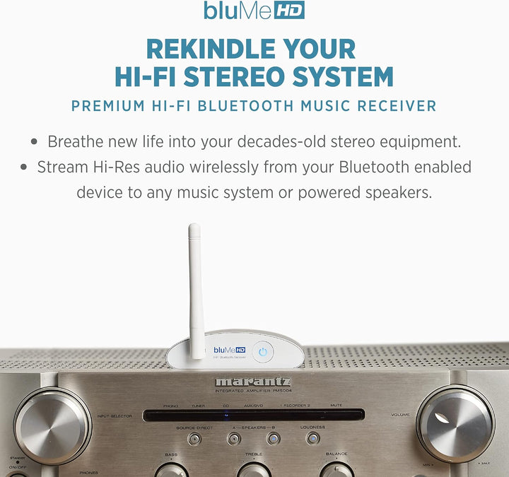 Auris Blume HD Musik 5.3 Bluetooth Receiver mit Grosser Reichweite - HiFi Wireless Audio Aux Bluetoo
