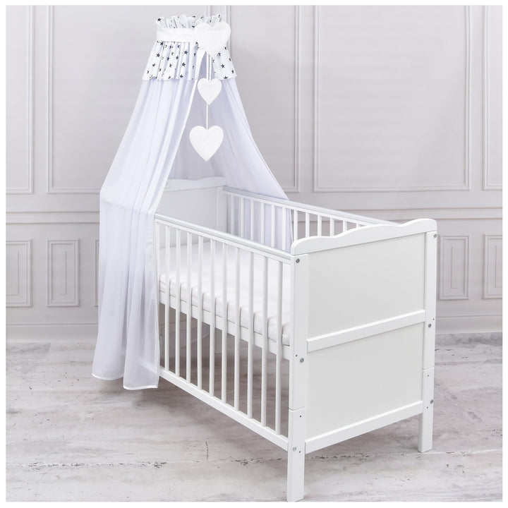 Generisch Baby Delux Babybett Himmel Betthimmel Chiffon Baldachin für Babybett Kinderbett Wiege Stub
