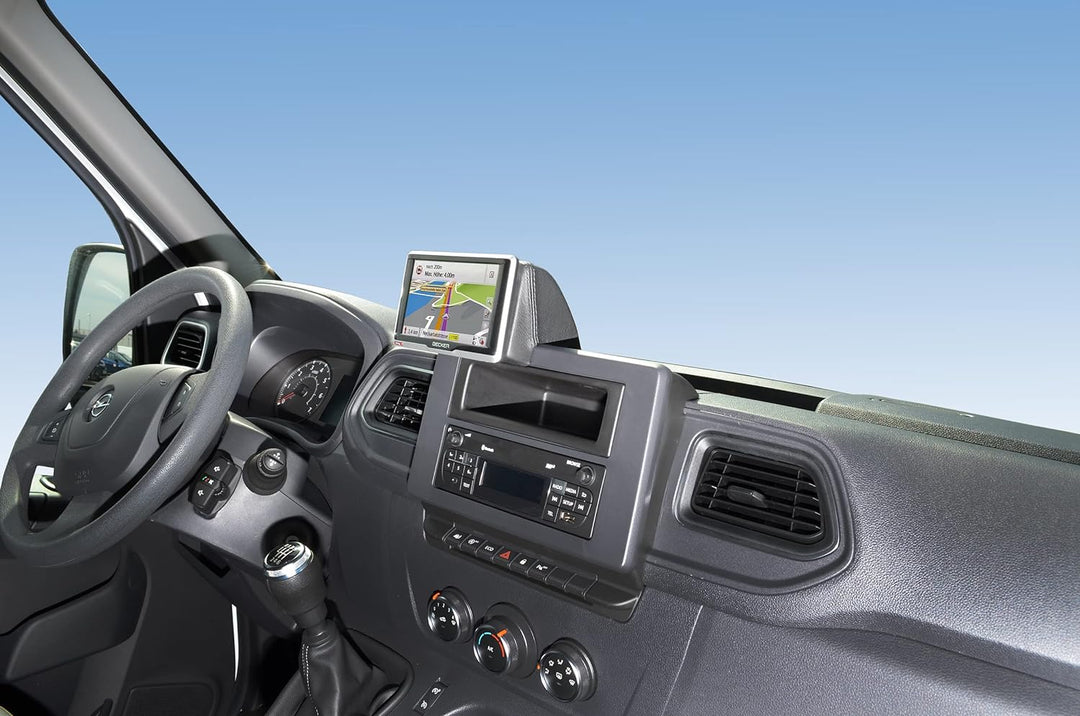 KUDA 7695 Halterung für Navikonsole Opel Movano/Renault Master ab 2019 Kunstleder schwarz