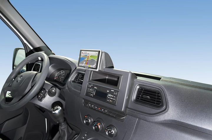 KUDA 7695 Halterung für Navikonsole Opel Movano/Renault Master ab 2019 Kunstleder schwarz