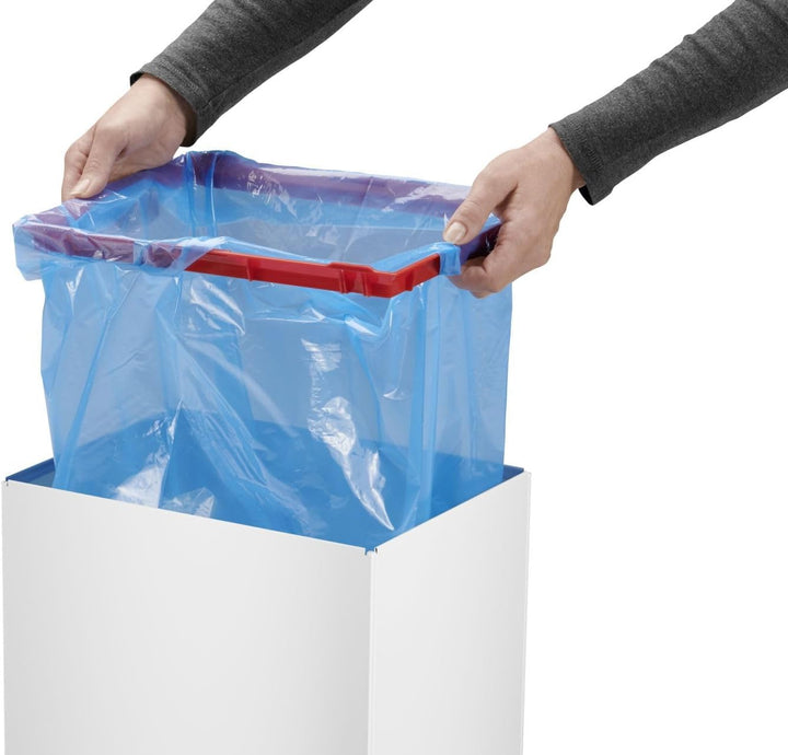 Hailo Big-Box Swing L Mülleimer - 1 x 35 Liter - selbstschliessender Schwingdeckel - Stahlblech - Mü