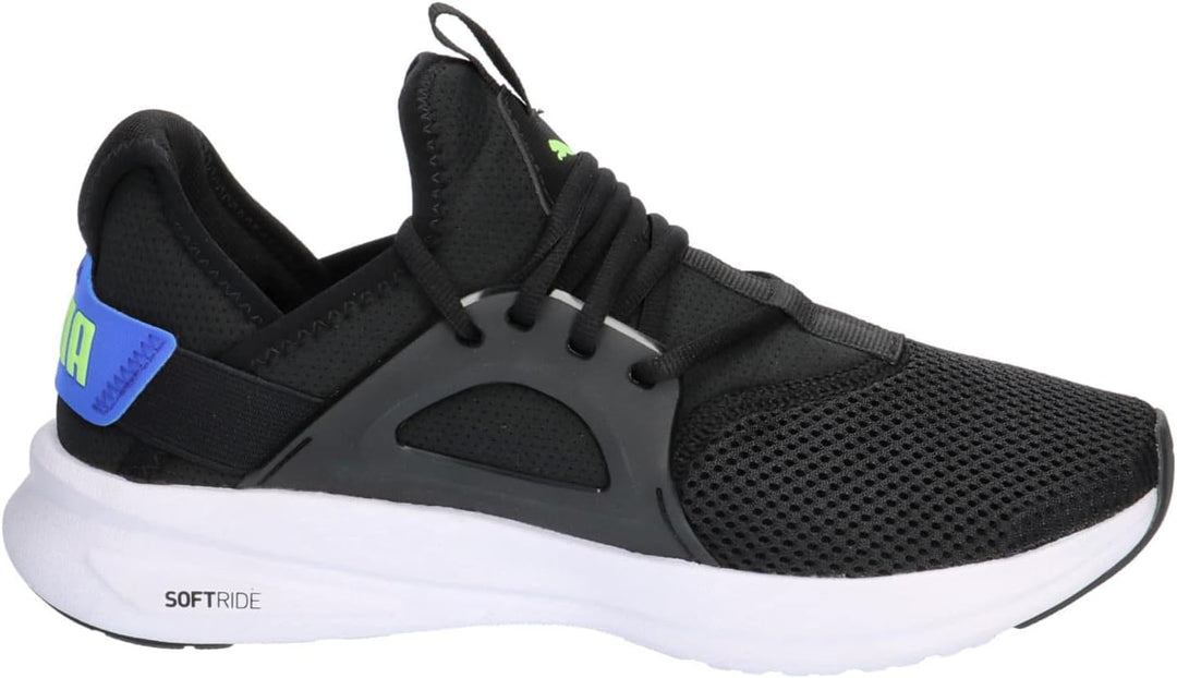 PUMA Herren Softride Enzo Evo Sneaker 44.5 EU Puma Black Fizzy Lime Royal Sapphire, 44.5 EU Puma Bla