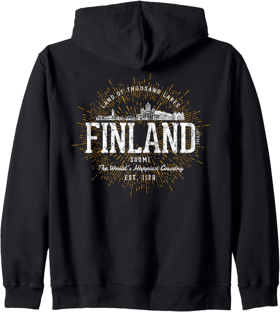 Vintage Finnland Retro Kapuzenjacke