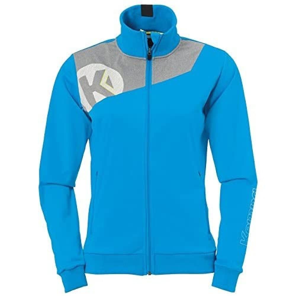Kempa Damen Core 2.0 Poly Jacke, XS Blau(kempablau/Dark Grau Melan), XS Blau(kempablau/Dark Grau Mel