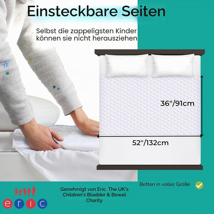 Hygge Sheets® Bettunterlage wasserdicht für Kinder & Jugendliche | passend für Einzel- & Jugendbett
