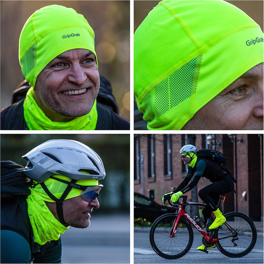 GripGrab Dünne Winter Fahrrad Unterhelm Mütze mit Winddichter Stirn Leichte Thermo Radsport Skull Ca