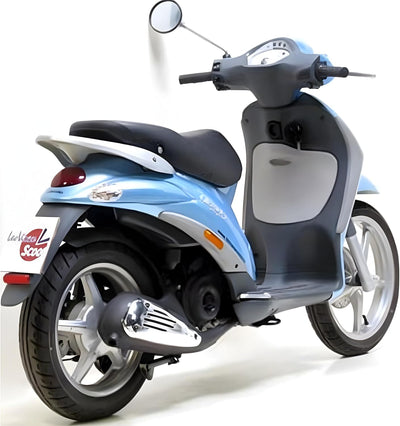 Auspuffanlage LeoVince Komplettanlage SITO PLUS, Stahl, mit Zulassung für Piaggio Liberty 50 4T / Ve