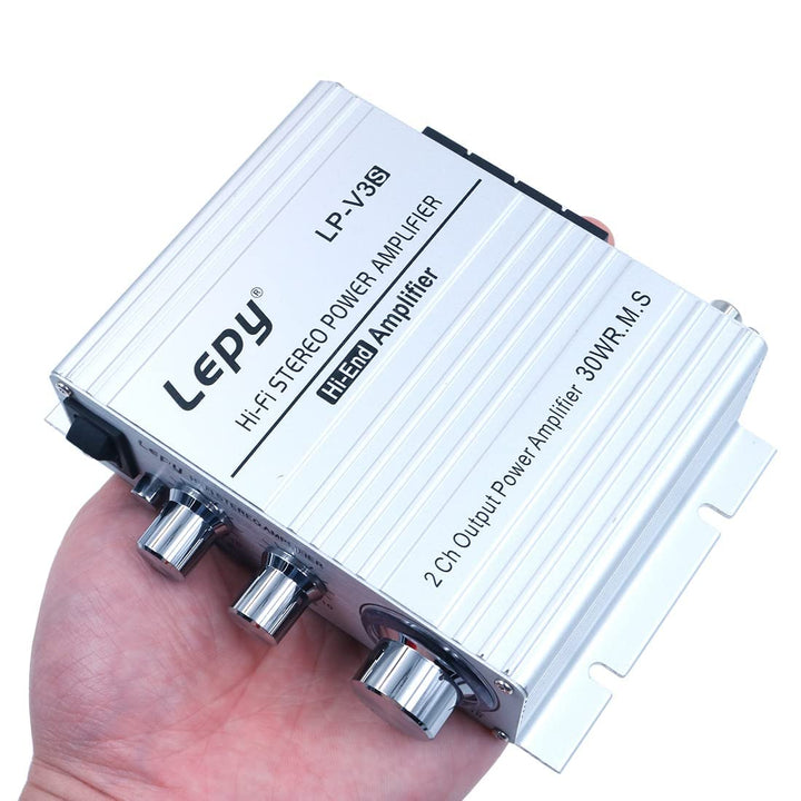 DollaTek LP-V3S 25Wx2 Verstärker + HiFi Delayed Protection mit 5A Netzteil Kompatibel mit Computer,