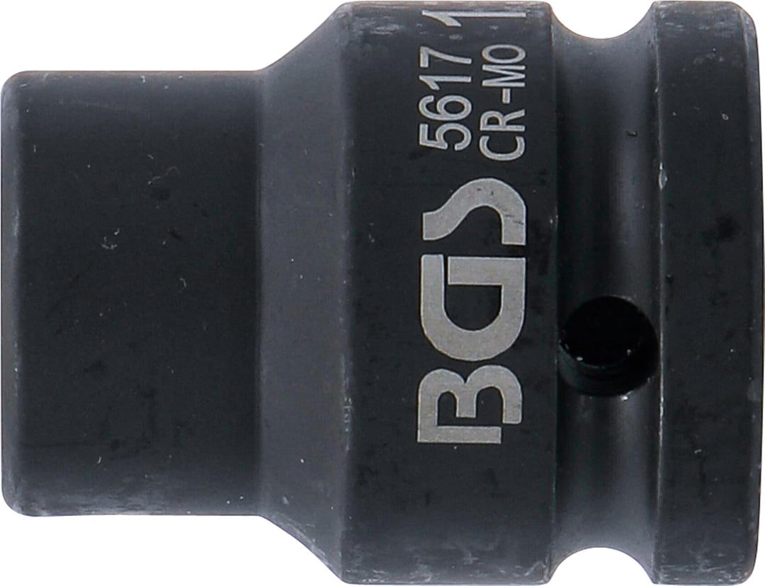 BGS 5617 | Kraft-Steckschlüssel-Einsatz Sechskant | 20 mm (3/4") | SW 17 mm Schlüsselweite: 17 mm, S