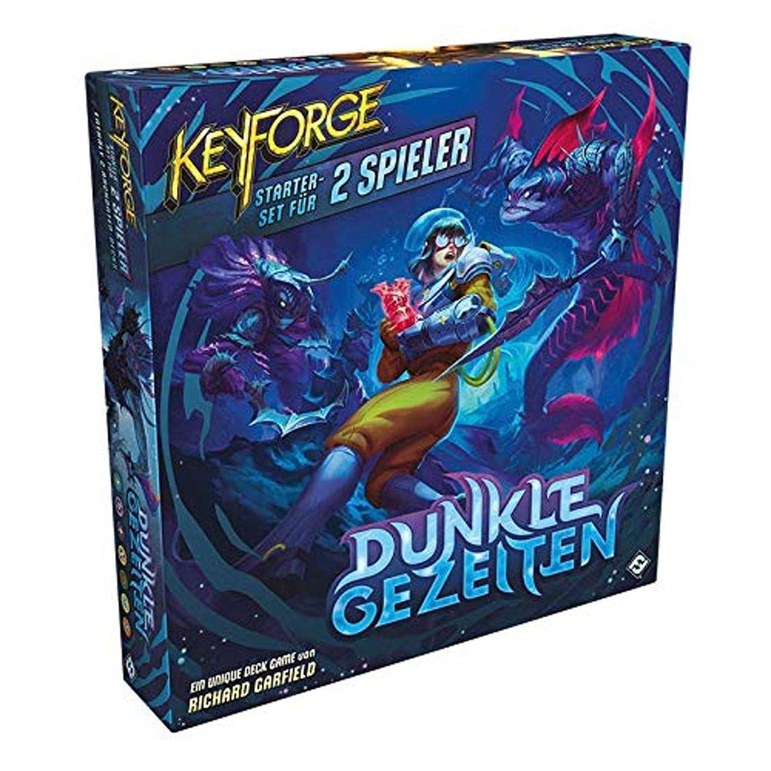 Asmodee Keyforge: Dunkle Gezeiten - Starter-Set, Grundspiel, Kartenspiel, Deckbau, Deutsch, Keyforge