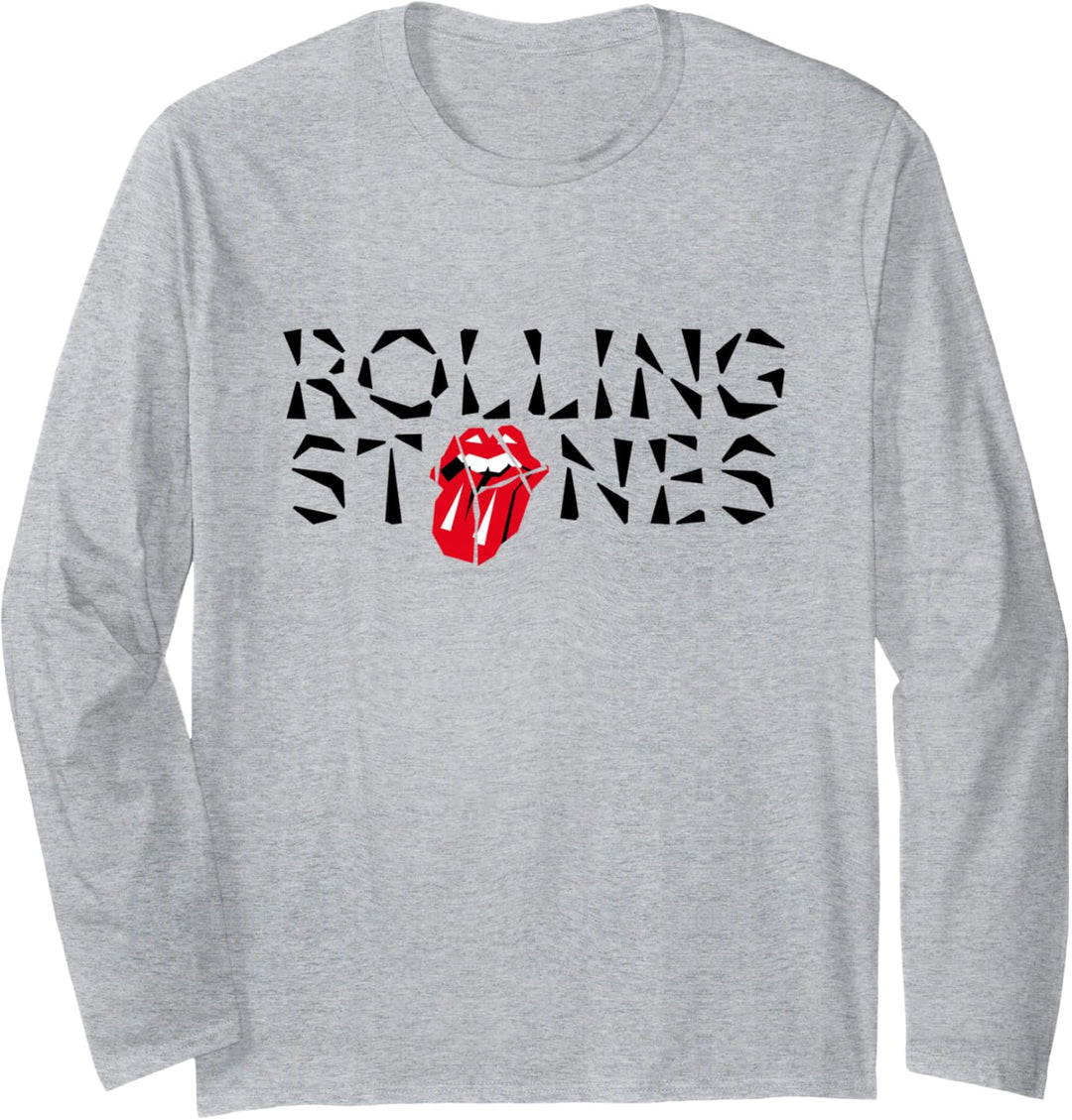 Offizielles The Rolling Stones HD Tongue Logo Langarmshirt