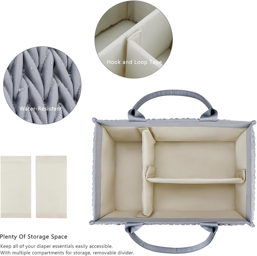 -Caddy Organizer – -Organizer | Wickeltasche | Baby- -Organizer-Korb | -Caddy Aufbewahrung mit Griff