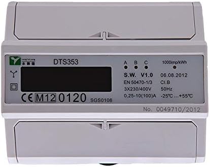 Drehstromzähler Verbrauch (kWh) & Leistung (kW) Stromzähler Starkstrom Zwischenzähler 380/400V digit