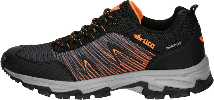 Lico Unisex Gander Traillaufschuhe 44 EU Schwarz Marine Orange, 44 EU Schwarz Marine Orange